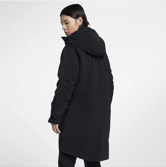 Nike Womens Sportswear Tech Pack Down-fill Parka - Sz Lrg - Black NWT - Picture 2 of 16